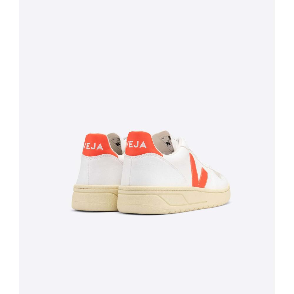 Veja V-10 CWL Cipő Női White/Orange | HU 575PJJ